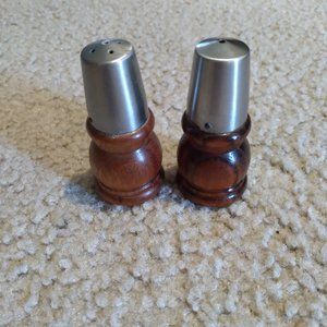 Vintage Wooden Salt and Pepper Shaker
